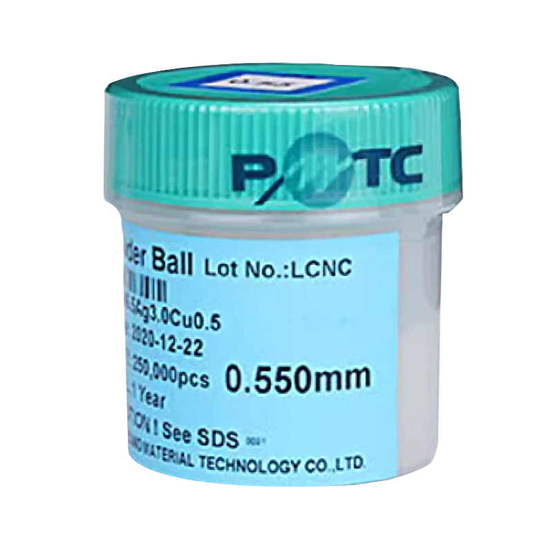  Taiwan Da Rui Lead-Free Solder Ball BGA Solder Ball 250,000 Pieces 0.2 0.3 0.4 0.45 0.5 0.6 0.76mm Lead-free 0.55